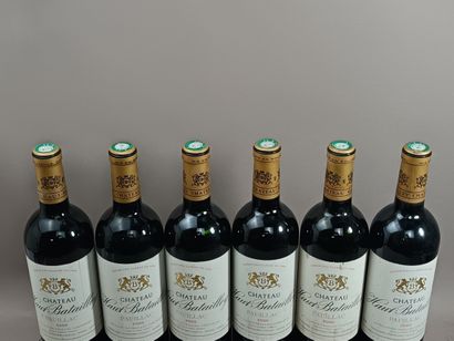 6 Bouteilles Château HAUT BATAILLEY 2000...