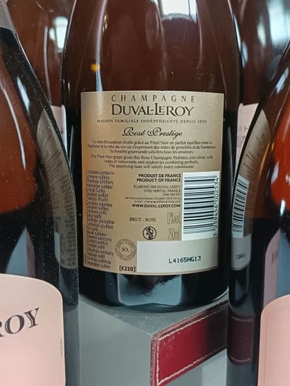 ** 6 Bottles CHAMPAGNE DUVAL- LEROY 1er cru...