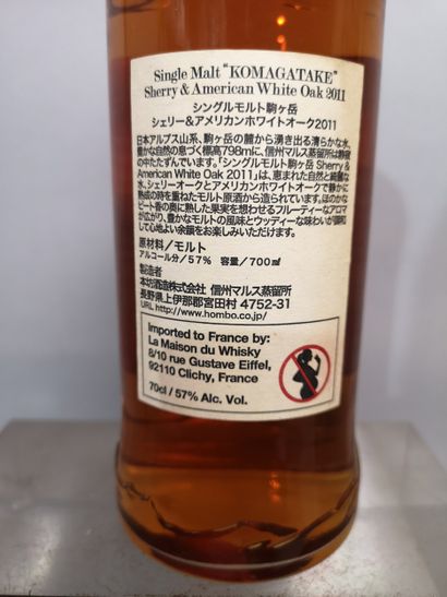 1 Bouteille WHISKY KOMOGATAKE 2011 Single...