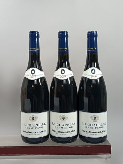 3 bouteilles HERMITAGE La CHAPELLE 2009 -...