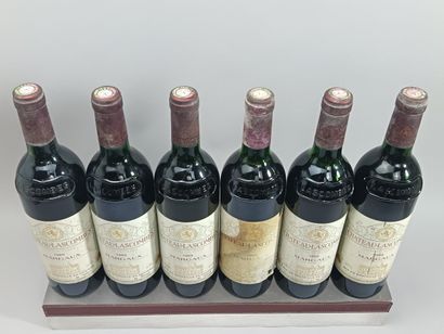 6 Bouteilles Château LASCOMBES 1989 - 2ème...