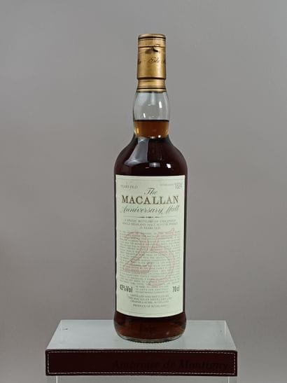 1 Bouteille WHISKY Macallan Anniversary Malt...