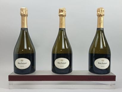 ** 3 Bouteilles CHAMPAGNE DOM RUINART 2010...