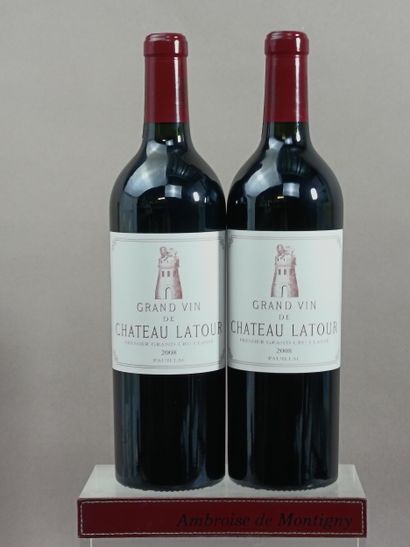 2 Bottles Château LATOUR 2008 - 1er Gcc ...
