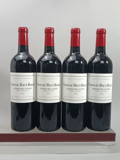 ** 4 Bouteilles Château HAUT BAILLY 2015...