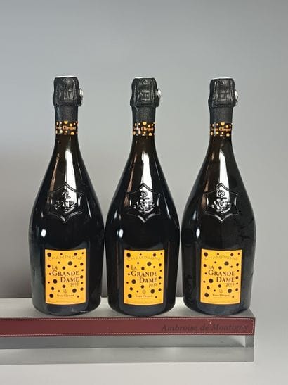 ** 3 Bottles CHAMPAGNE Veuve CLICQUOT 