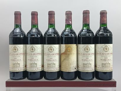 6 Bouteilles Château LASCOMBES 1989 - 2ème...