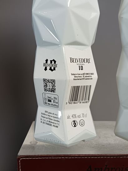 ** 2 Bouteilles VODKA BELVEDERE 