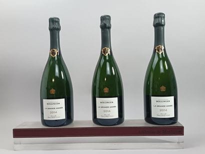 ** 3 Bouteilles CHAMPAGNE BOLLINGER La Grande...