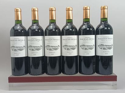 ** 6 Bouteilles Château RAUZAN SEGLA 2008...