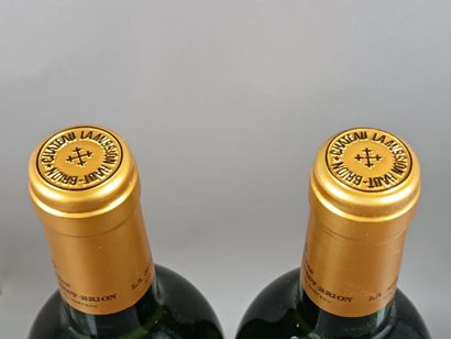 2 bottles Château LA MISSION HAUT BRION Blanc...