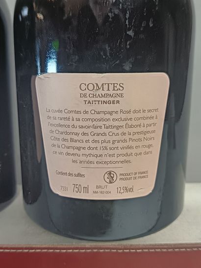 ** 2 Bottles CHAMPAGNE TAITTINGER Comtes...
