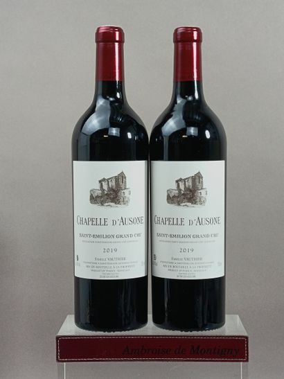 2 Bouteilles La CHAPELLE d'AUSONE 2019 -...