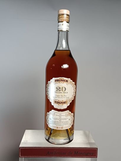 ** 1 Bouteille COGNAC PRUNIER 20 ans d'age...