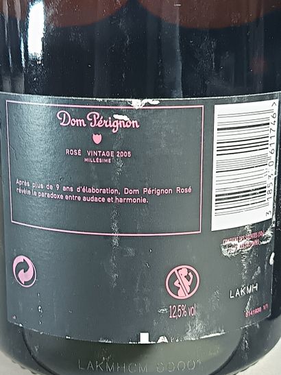 ** 2 Bottles CHAMPAGNE DOM PERIGNON Rosé...