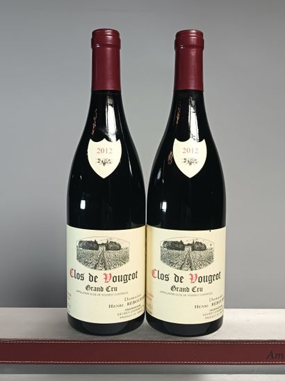 ** 2 Bouteilles CLOS de VOUGEOT Grand Cru...