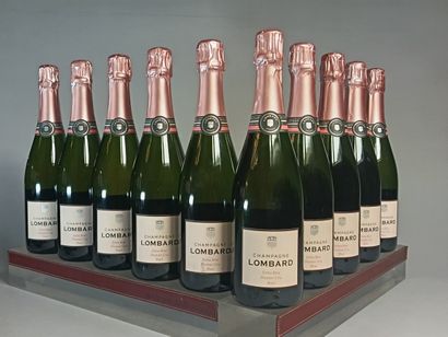 ** 10 Bouteilles CHAMPAGNE LOMBARD Extra...