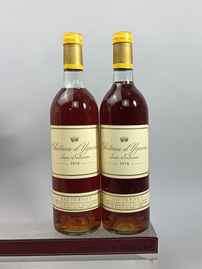 2 bottles Château YQUEM 1976 - 1er Cru Superieur...
