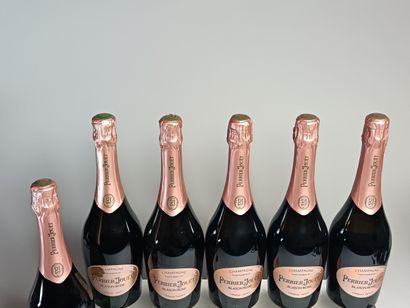 ** 6 Bottles CHAMPAGNE PERRIER JOUËT 