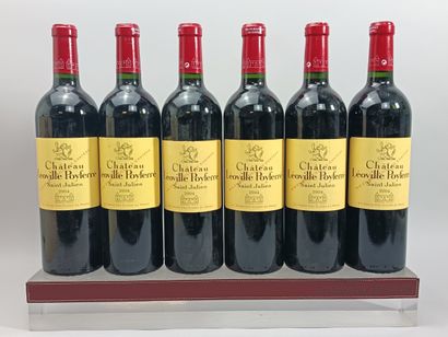 6 bouteilles Château LÉOVILLE POYFERRÉ 2004...