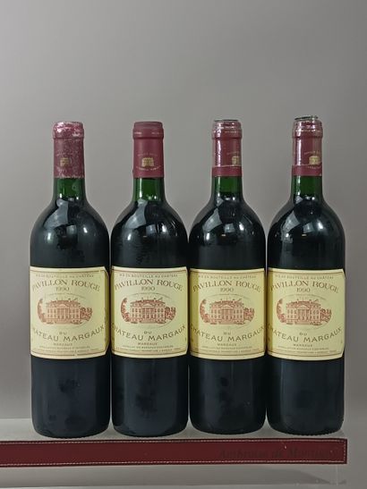 4 bottles PAVILLON ROUGE 1990 - 2nd wine...