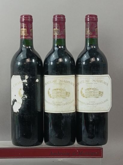 3 bottles Château MARGAUX 1988 - 1er Gcc...