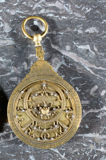 Maghrebian astrolabe with six spandrels,...