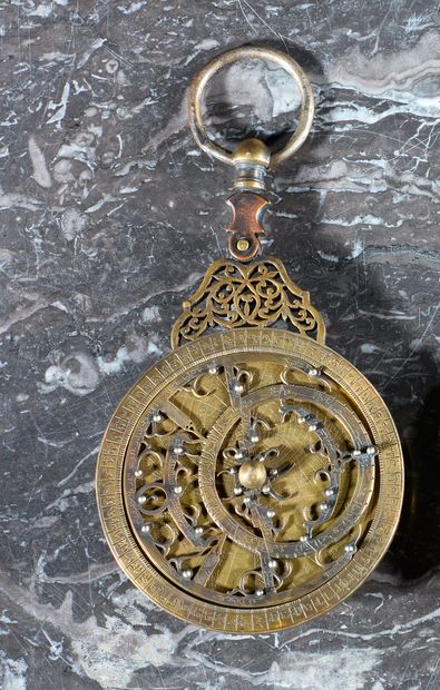 Maghrebian astrolabe with six spandrels,...