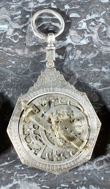 Maghrebian astrolabe with seven spandrels,...
