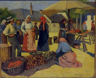 NAGY Ernö (1881-1951)
Le marché Huile sur...