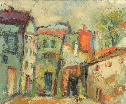 René SINICKI (né en 1910)
Les maisons Huile...