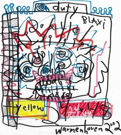 WARMENHOVEN David
Yellow / Mixed media on...