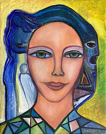 SERARD Viviane
Le blason de Mélusine / Oil...