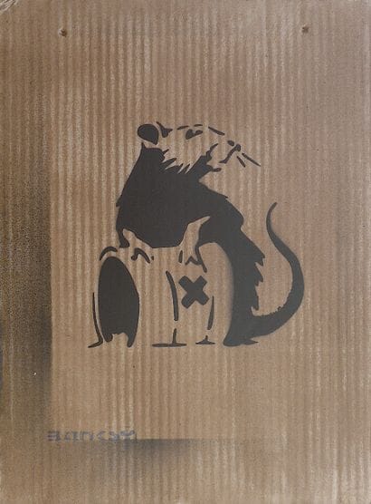 BANKSY - DISMALAND
Toxit Rat / Stencil on...