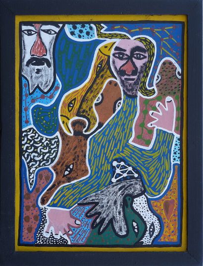 ASMAH Naji
Untitled / Acrylic on isorel panel...