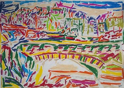 PEZZILLO Jérôme
Village et son pont / Crayon...