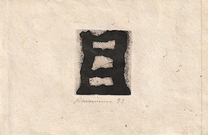 RASSINEUX Martine
Untitled / Engraving on...