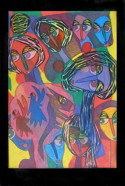 SILVIN Pierre
Untitled / Mixed media on paper...