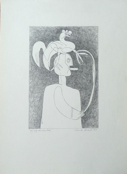 RIBOT Claude (1934-2010)
Le coq de combat...