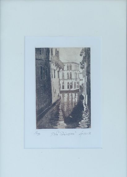 SCHIRCK Eliane
La Sérénissime / Etching on...