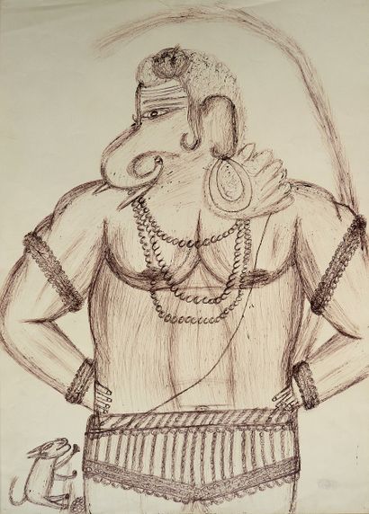 CHAWAN Kashinath
Ganapati / Ballpoint pen...