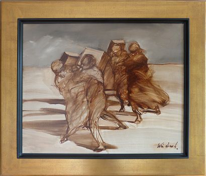 WEISBUCH Claude (1927-2014)
L'exode / Oil...