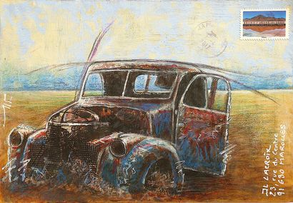 LACROIX Jean-Luc
Mail Car / Enveloppe Mail-Art...