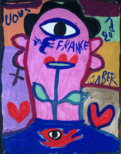 JABER (1938-2021)
You / Mixed media on paper...