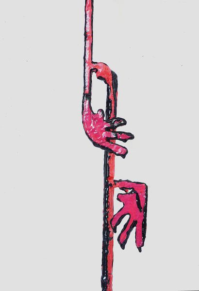 MICHADU
The sun / Polychromed metal sculpture,...