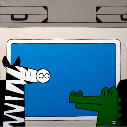 DIEZ Sylvain
Train IV / Acrylic on canvas...