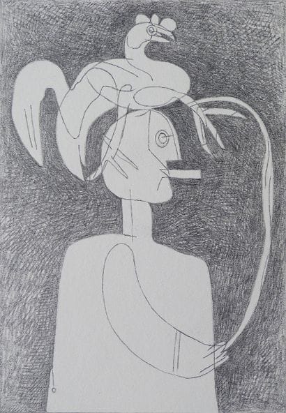 RIBOT Claude (1934-2010)
Le coq de combat...
