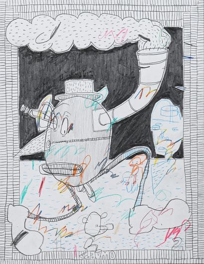 DAVMO, (MORRIS David dit)
Untitled / Pencil...