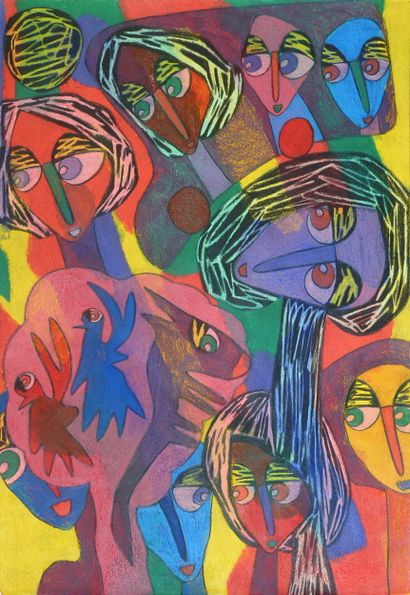 SILVIN Pierre
Untitled / Mixed media on paper...