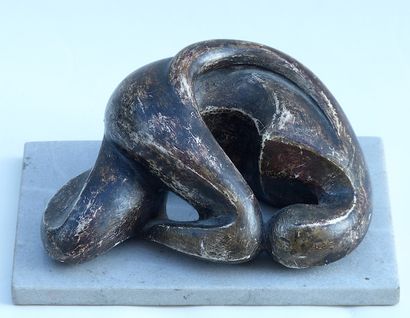 WALLY
Untitled / Brown patinated plaster...